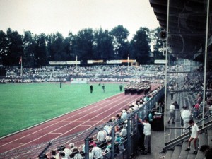1989 07 Kerkrade Holandsko - mezinárodní soutěž - pochod na stadióně - 05