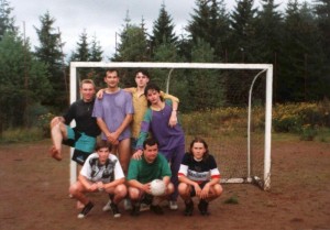 1993 08 - zájezd Německo Schwarzenberg - Milan Janoschec, Josef Šťastný, Mirek Buščík, Roman Buchal, Zdeněk Klimsza, Milan Kupka a Michal Hnilička - 07