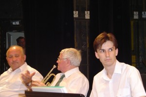 2004 05 - návštěva slovinského orchestru v Karviné - společný koncert s Májovákem - Alois Kaleta, Lumír Konkolský a Petr Schmuch