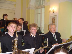 2004 11 - natáčení pořadu A tuhle znáte - Pavel Rajnoch, Miroslav Sáček a Gustav Toman